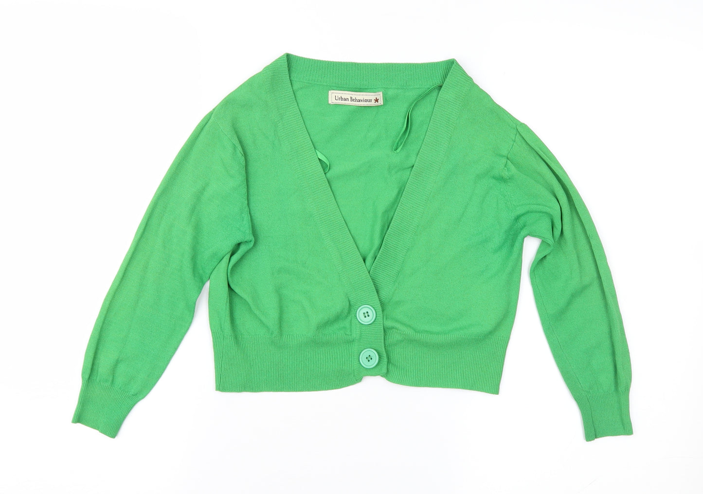 Urban Behavior Womens Green   Cardigan Jumper One Size