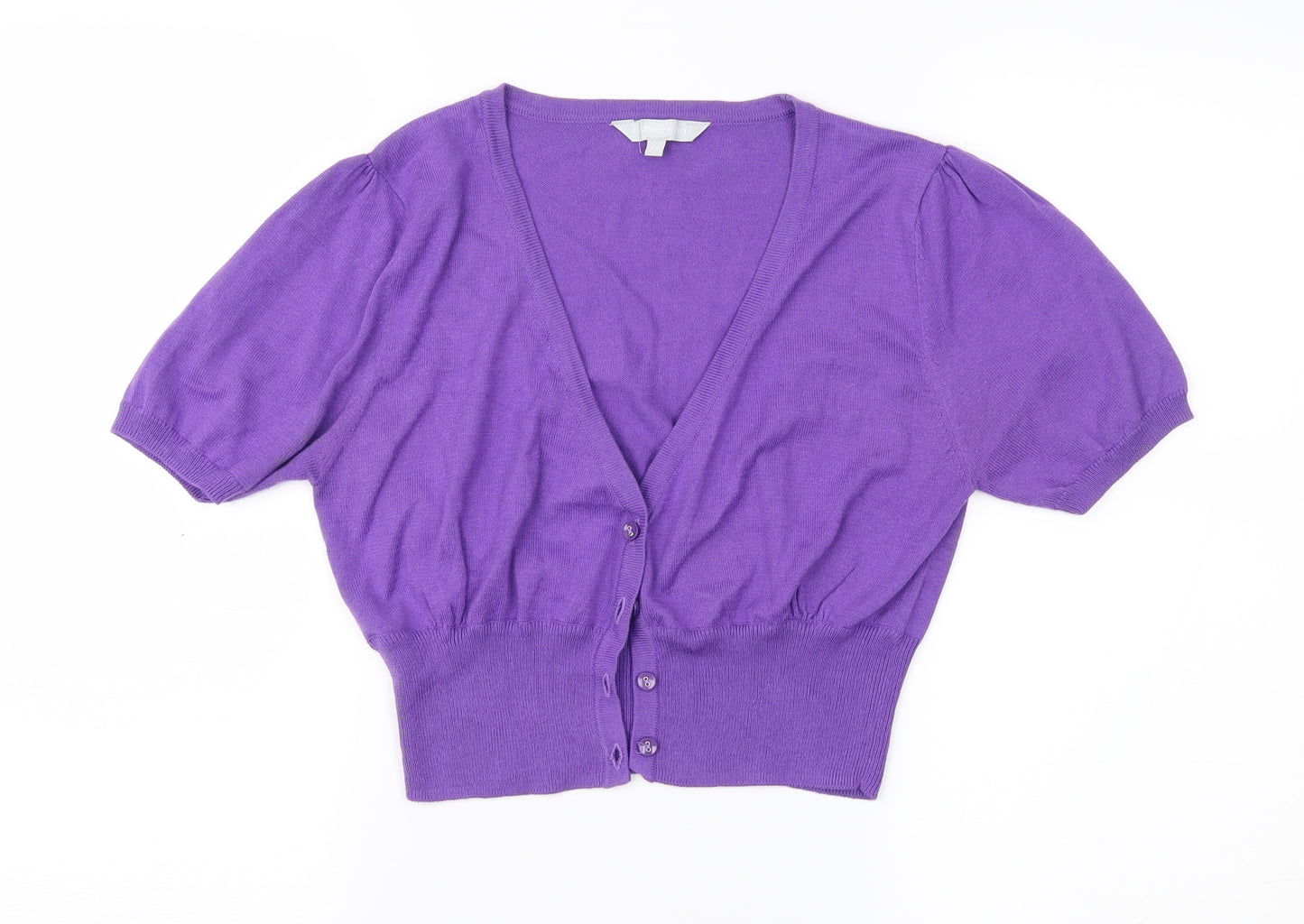 Red Herring Womens Purple   Cardigan Jumper Size 14