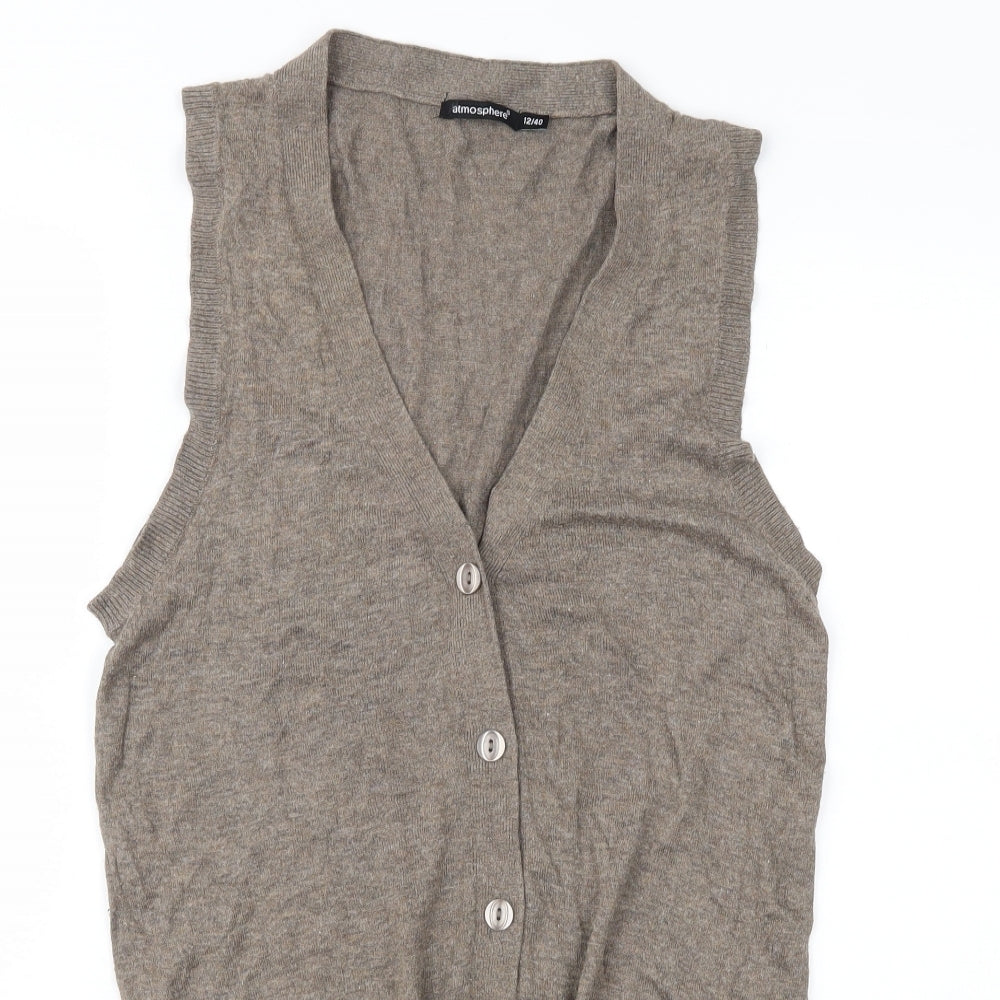 Atmosphere Womens Brown   Cardigan Jumper Size 12