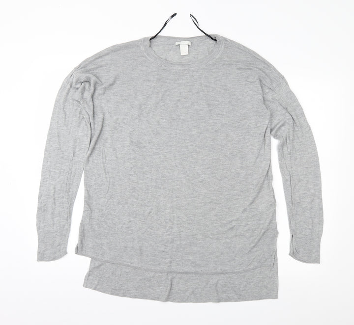 H&M Womens Grey   Pullover Jumper Size L