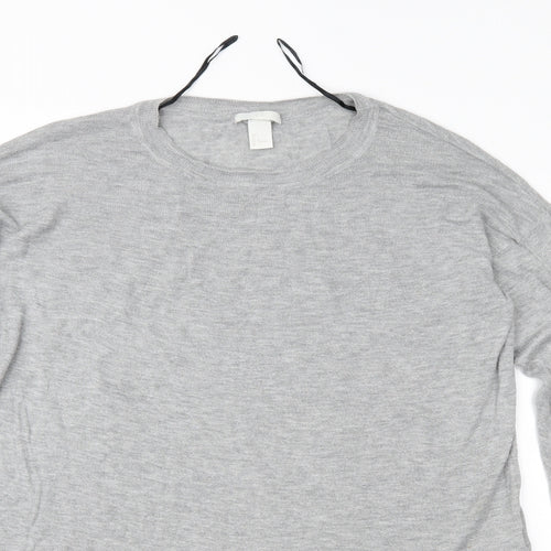 H&M Womens Grey   Pullover Jumper Size L