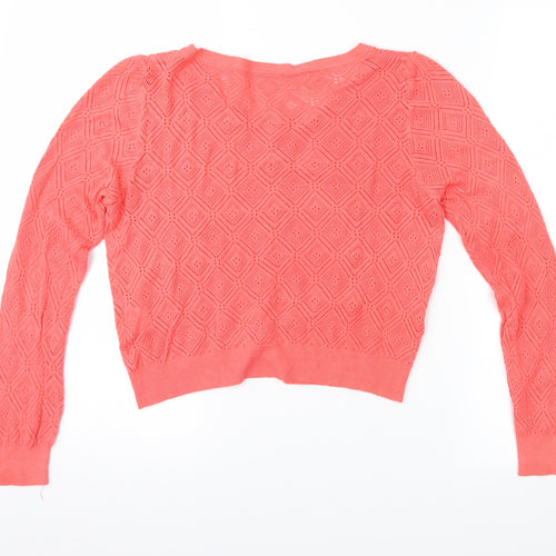 Preworn Womens Pink   Cardigan Jumper Size M