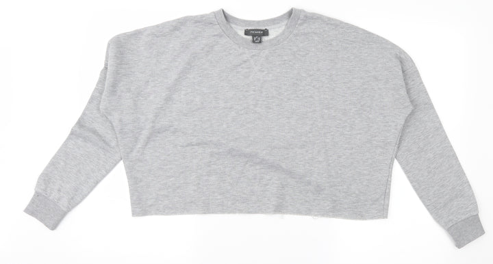 Atmosphere Womens Grey Pullover Sweatshirt Size 2XS