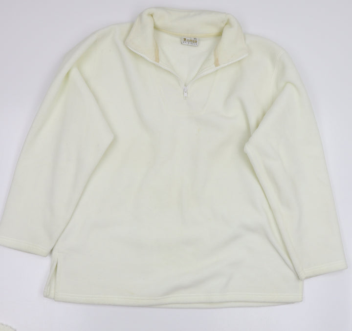 Roman Womens White Pullover Jumper Size L
