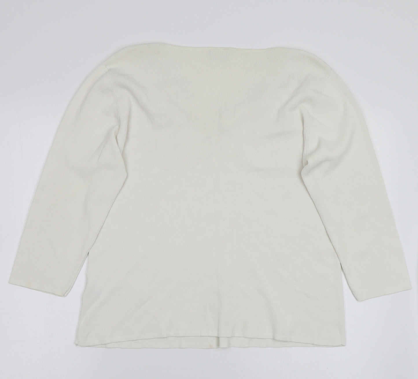 Roman Womens White   Basic T-Shirt Size L