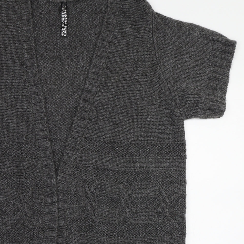 Preworn Womens Grey   Cardigan Jumper Size 20