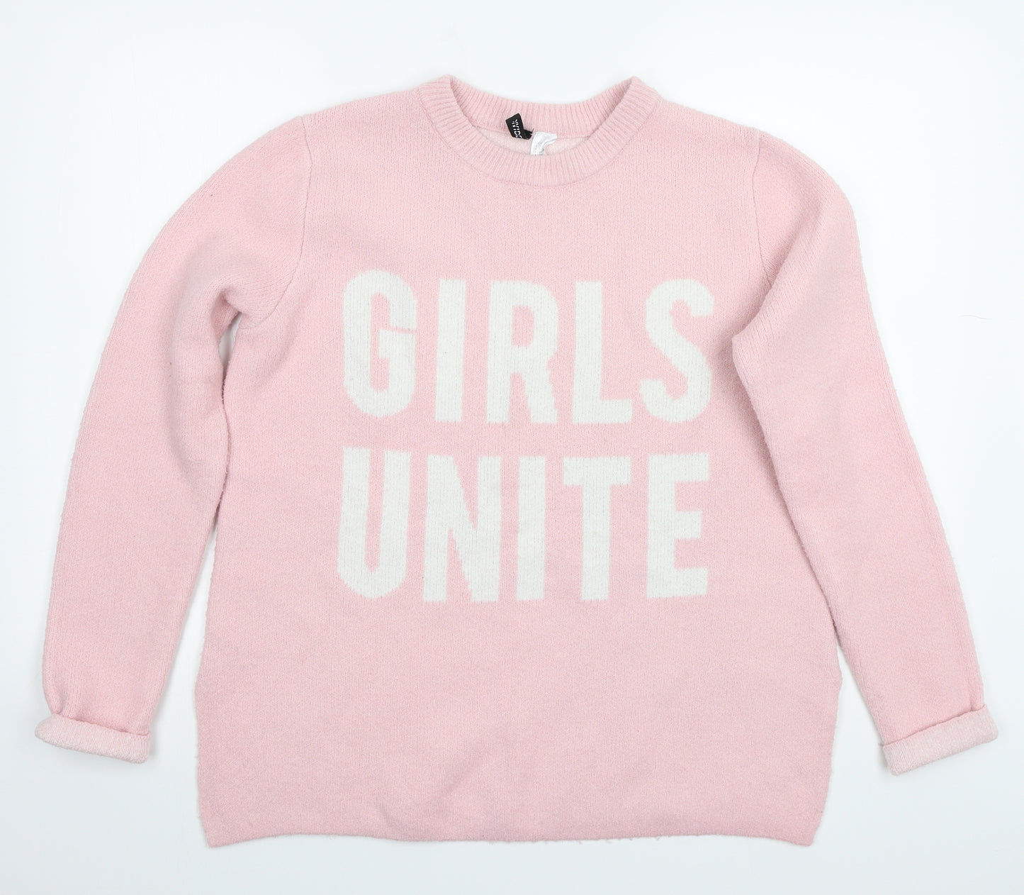 H&M Womens Pink   Pullover Jumper Size S