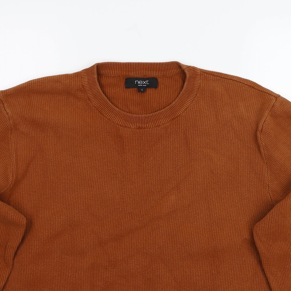 NEXT Mens Brown   Pullover Jumper Size L