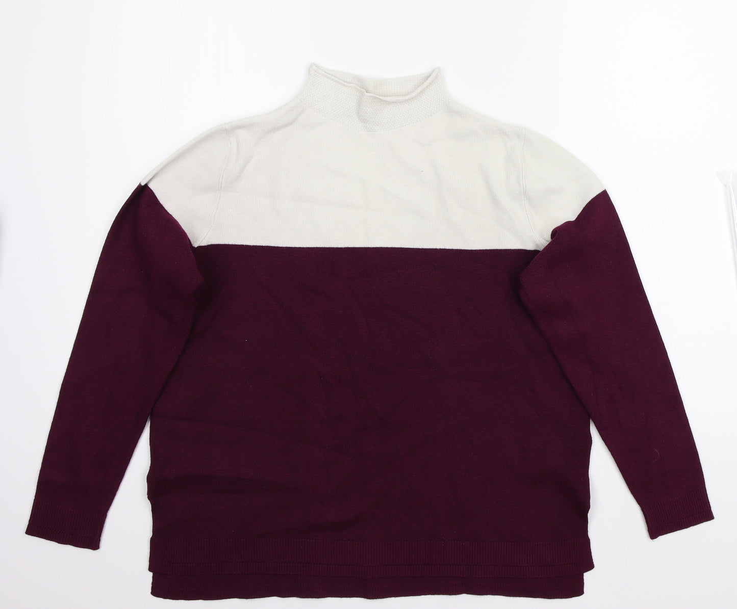 Marks and Spencer Womens White   Pullover Jumper Size 14