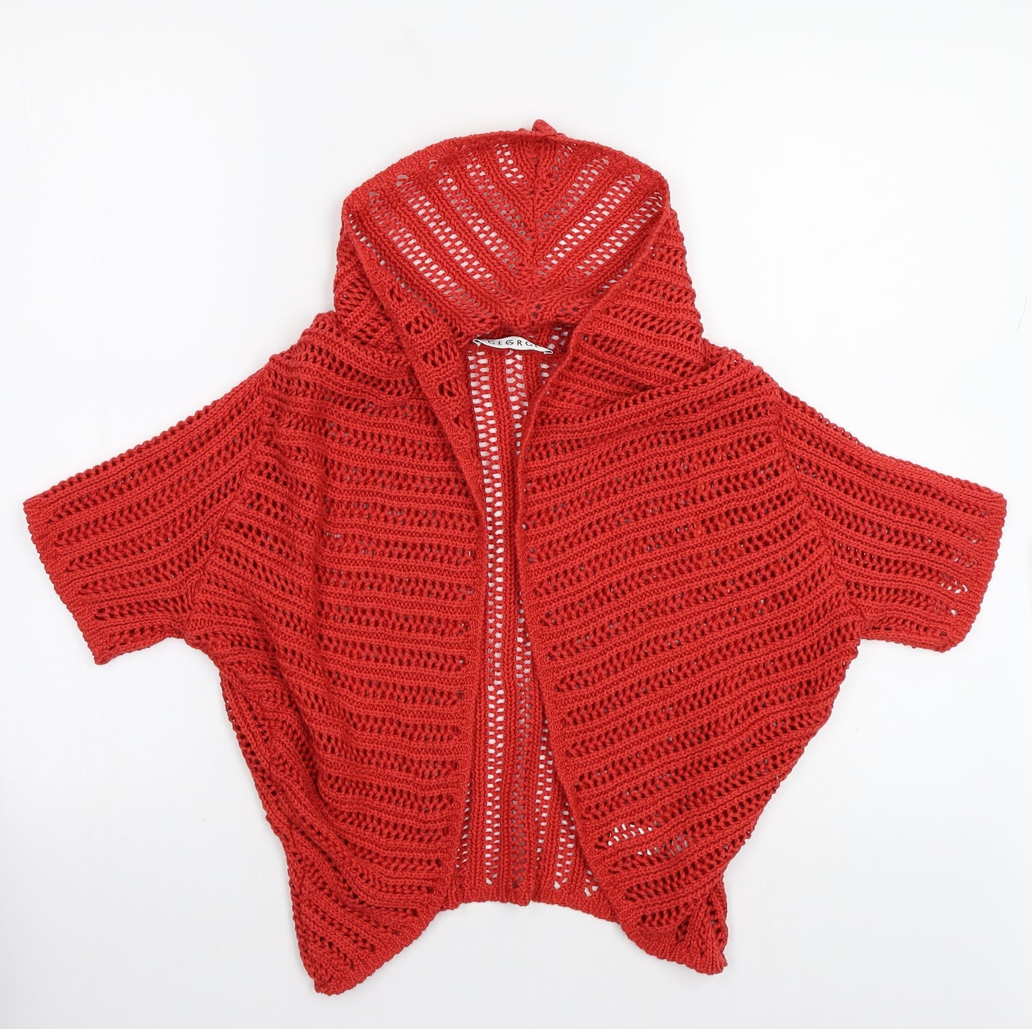 George Womens Red   Cardigan Jumper Size 12