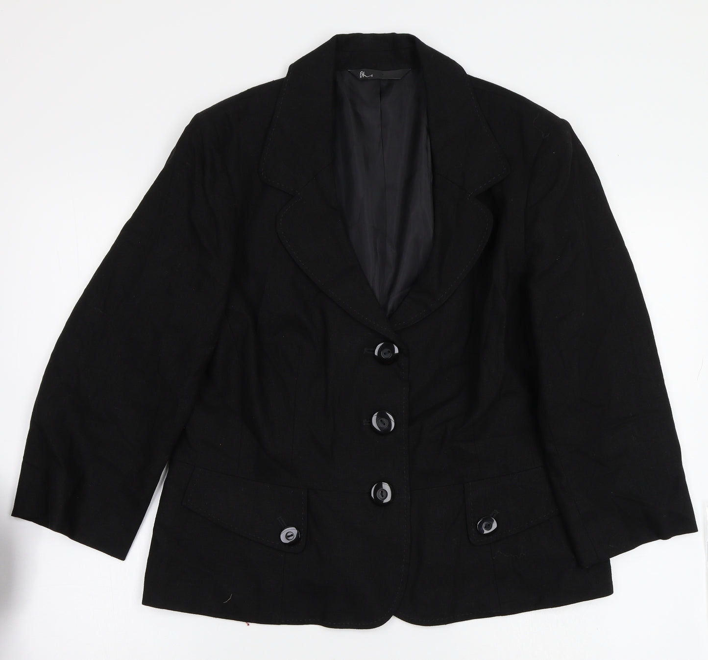 BHS Womens Black   Jacket Suit Jacket Size 16