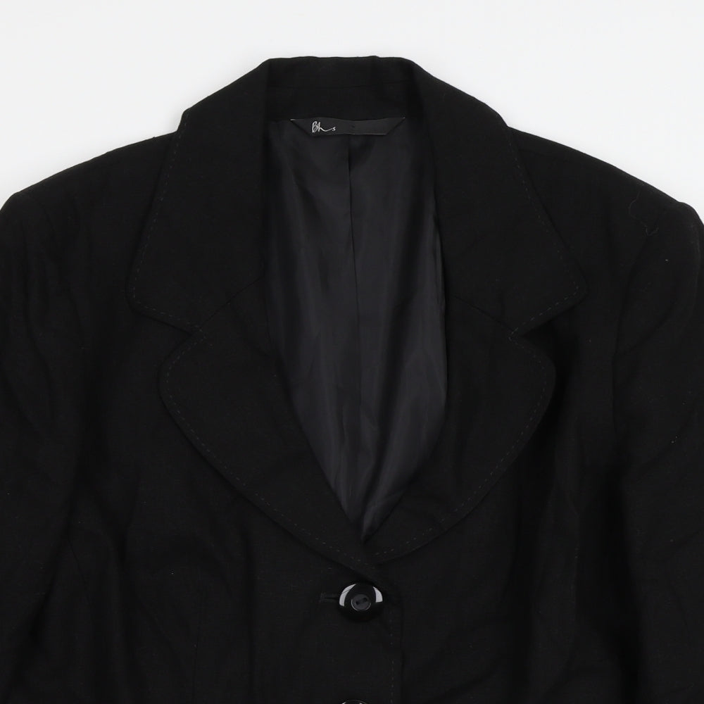 BHS Womens Black   Jacket Suit Jacket Size 16