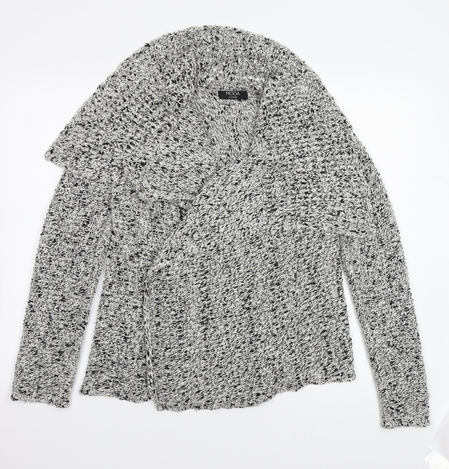 Moda Womens Grey   Cardigan Jumper Size 14