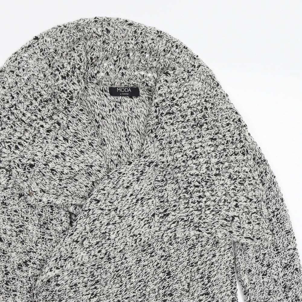 Moda Womens Grey   Cardigan Jumper Size 14