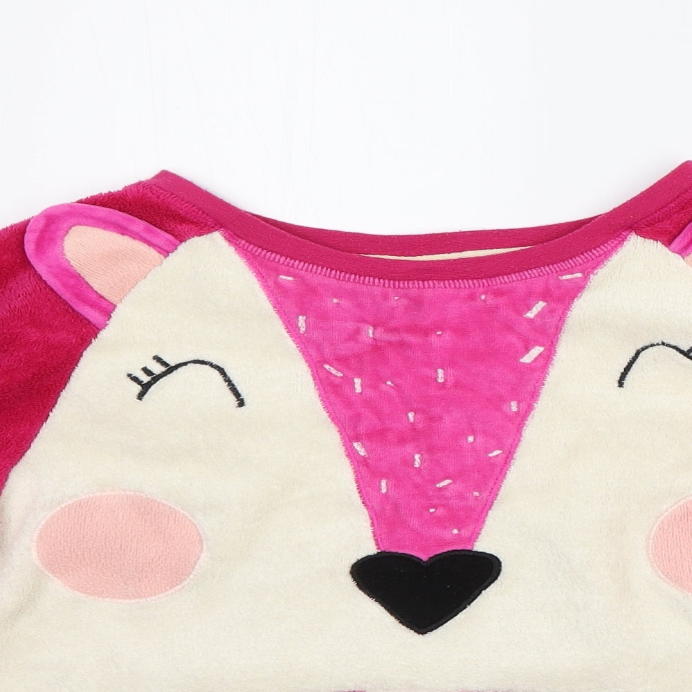 Preworn Girls Pink   Pullover Jumper Size 12 Years