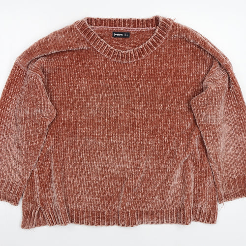 Stradivarius Womens Pink   Pullover Jumper Size L