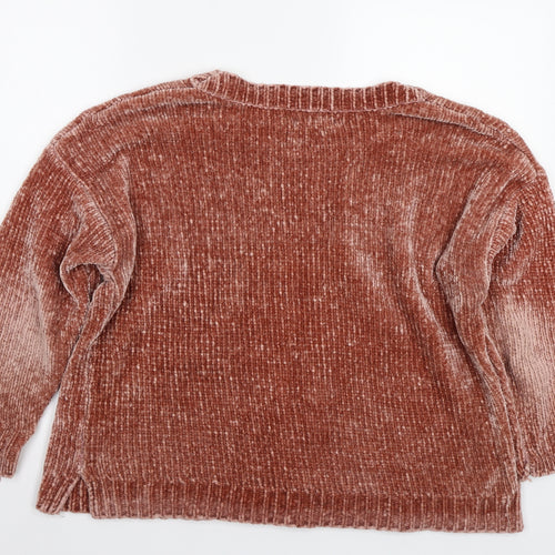 Stradivarius Womens Pink   Pullover Jumper Size L