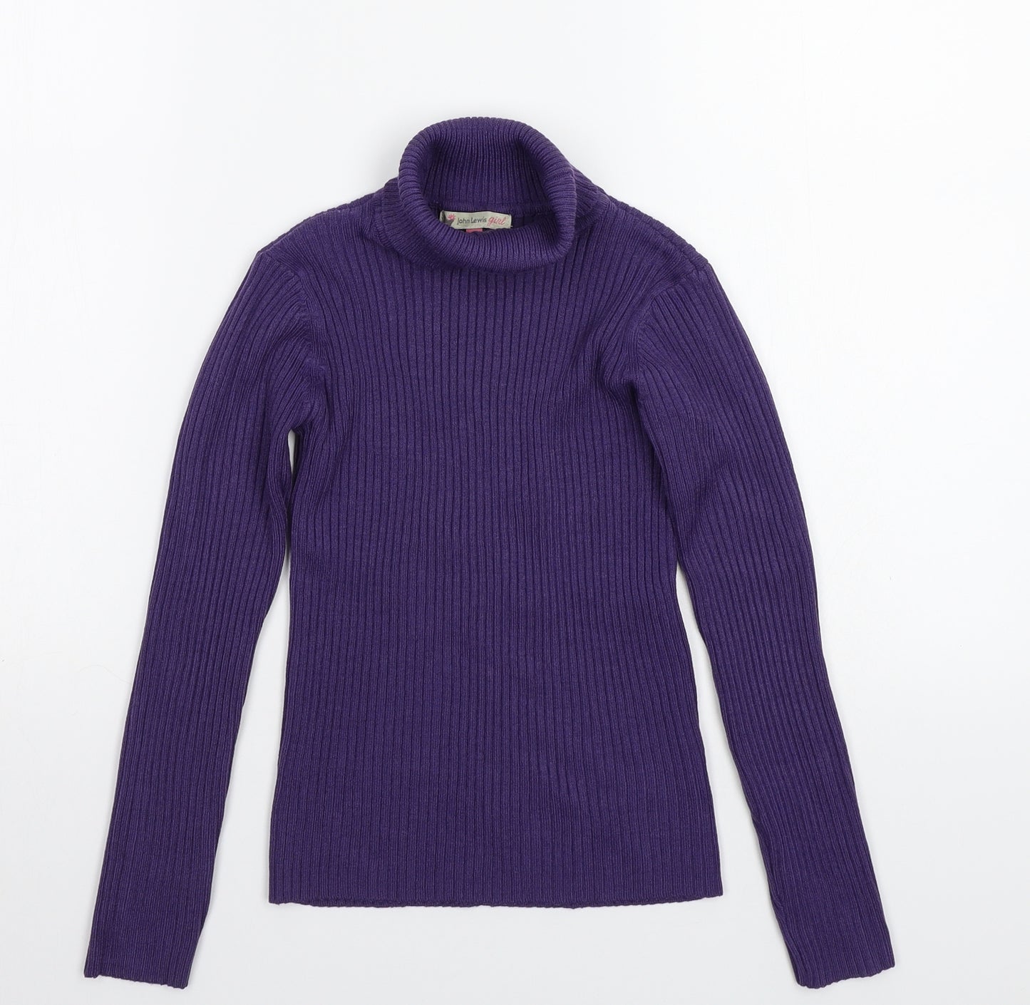 John Lewis Girls Purple   Basic T-Shirt Size 8 Years