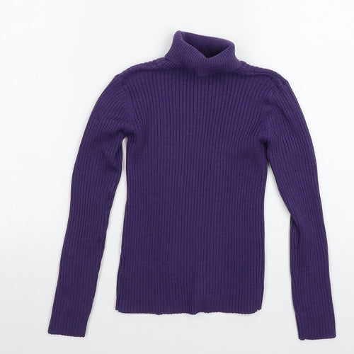 John Lewis Girls Purple   Basic T-Shirt Size 8 Years