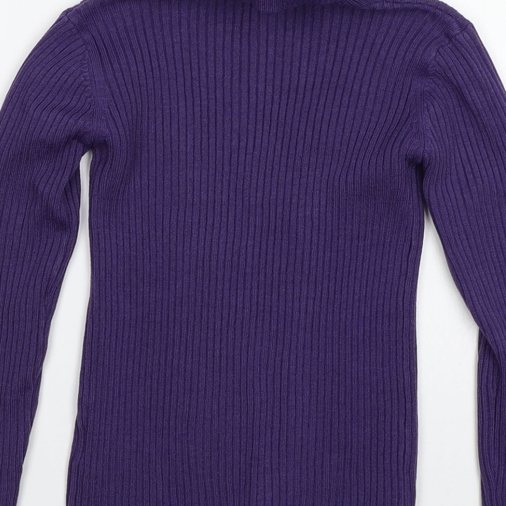 John Lewis Girls Purple   Basic T-Shirt Size 8 Years