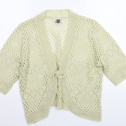 Knitt Womens Beige   Cardigan Jumper Size M