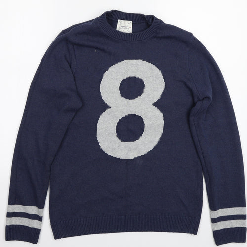 Topman Mens Grey   Pullover Jumper Size S