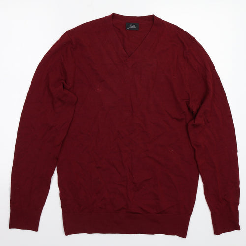 Saba Mens Red   Pullover Jumper Size S