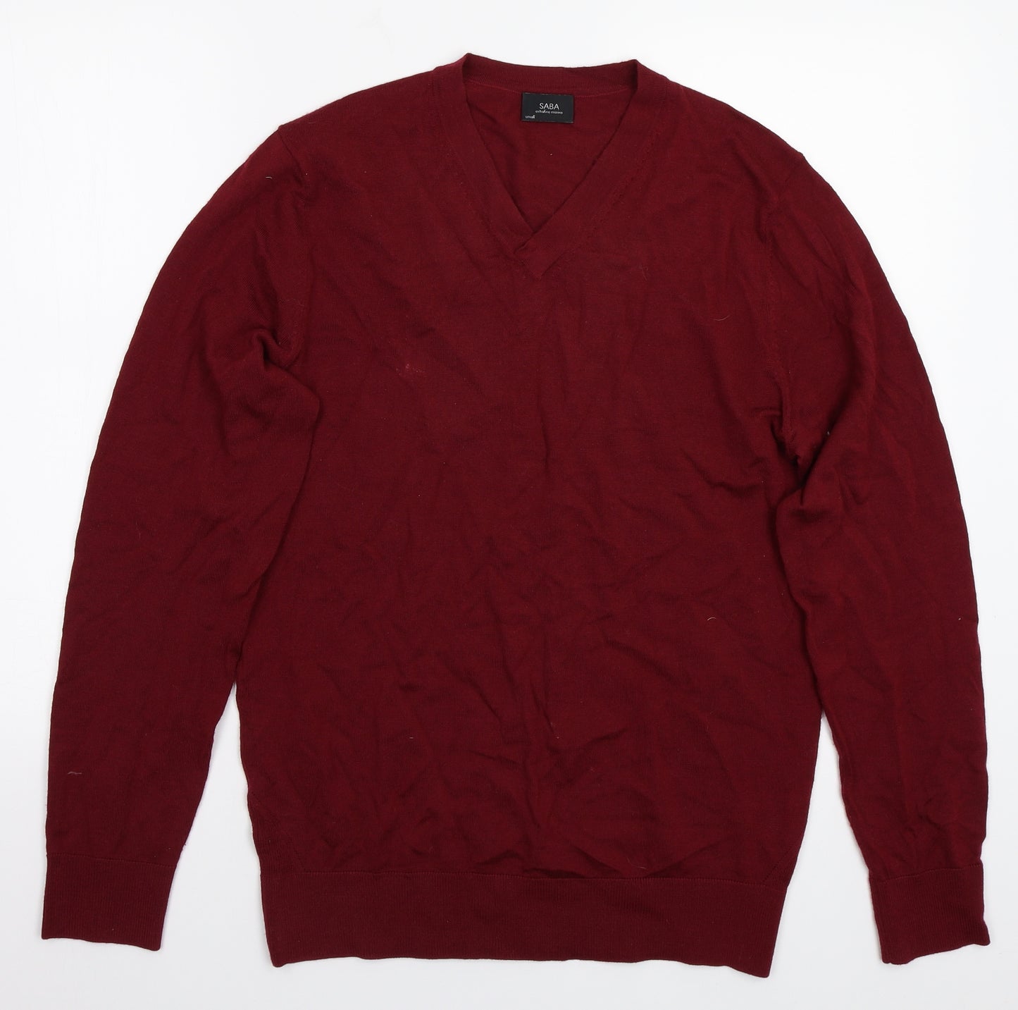 Saba Mens Red   Pullover Jumper Size S