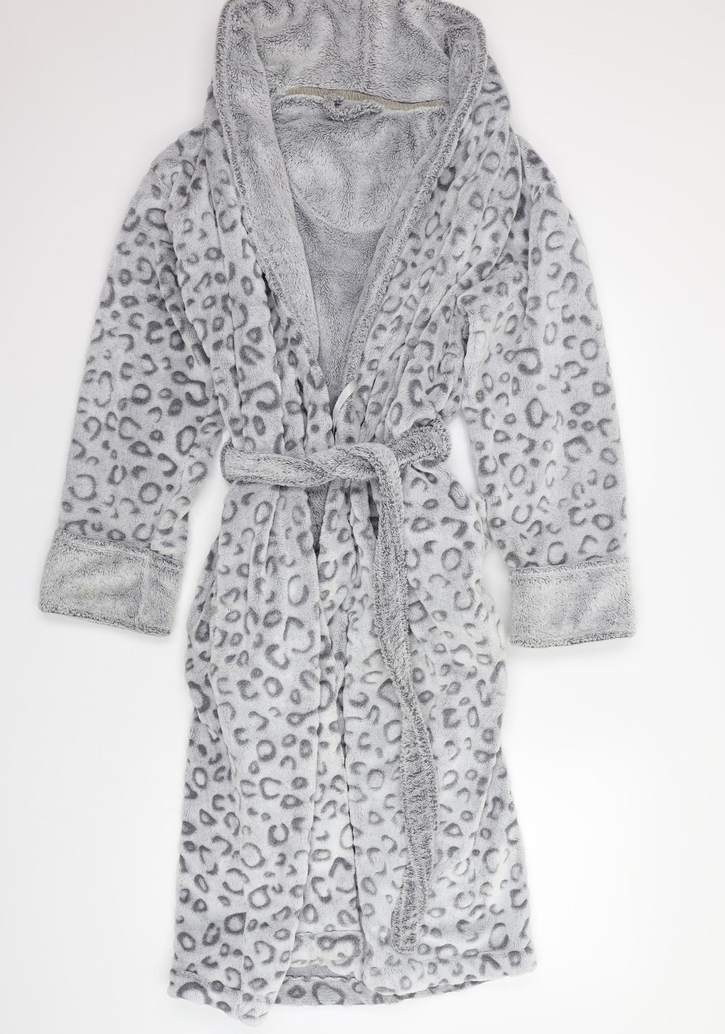 Marks and Spencer Womens Grey Animal Print  Babydoll Gown Size 14