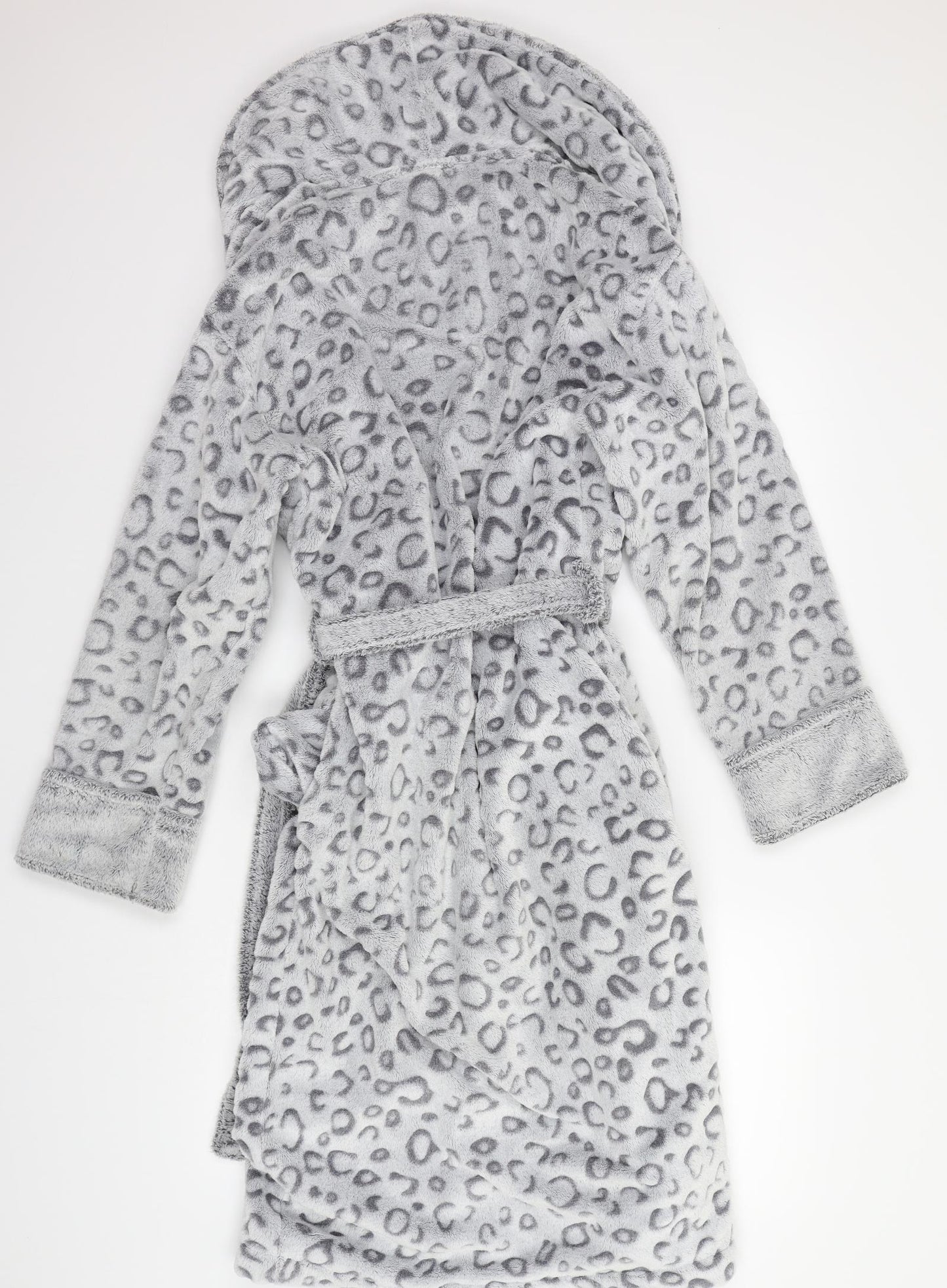 Marks and Spencer Womens Grey Animal Print  Babydoll Gown Size 14