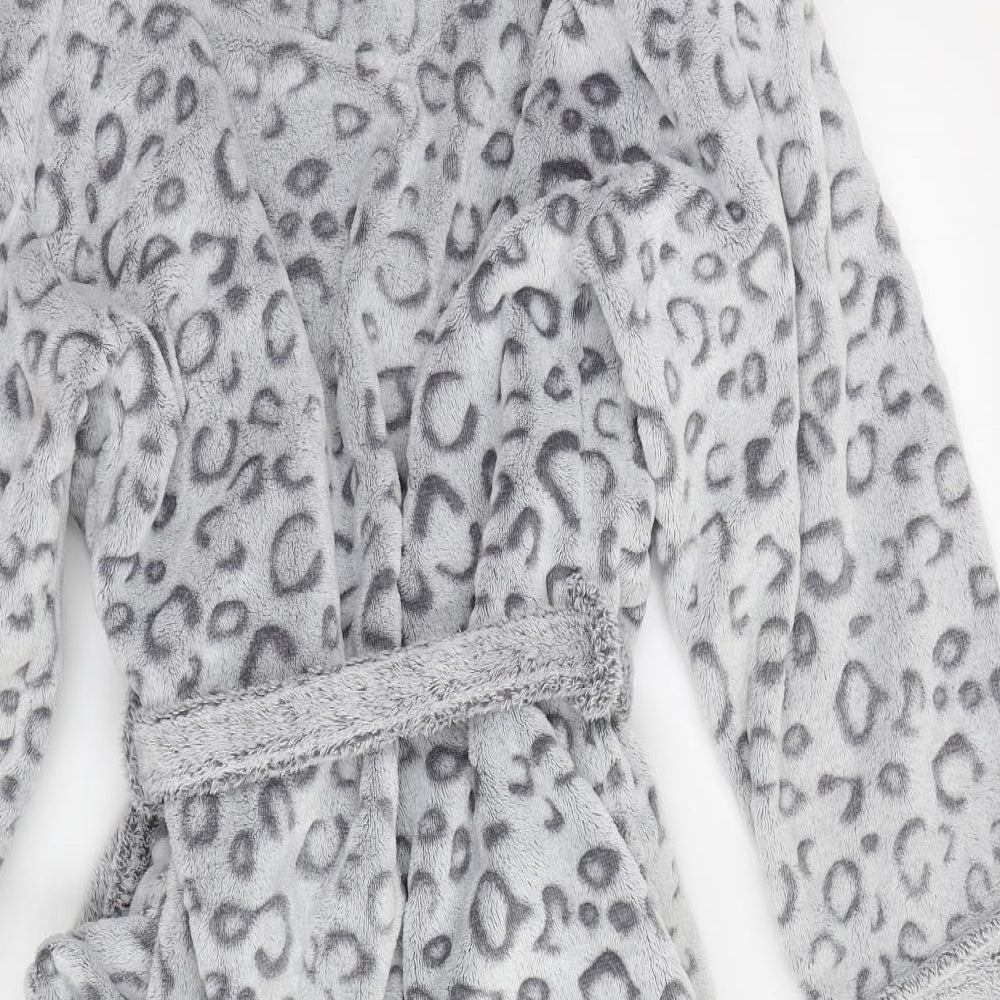 Marks and Spencer Womens Grey Animal Print  Babydoll Gown Size 14