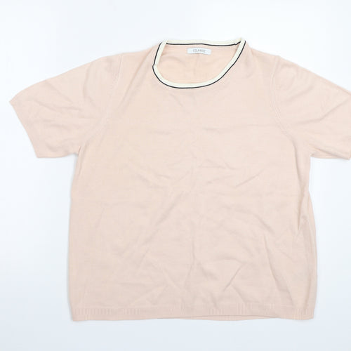 Marks and Spencer Womens Pink   Basic T-Shirt Size 14