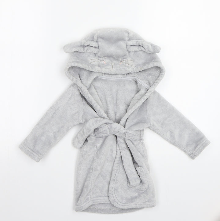 George Girls Grey Babydoll Gown Size 9-12 Months