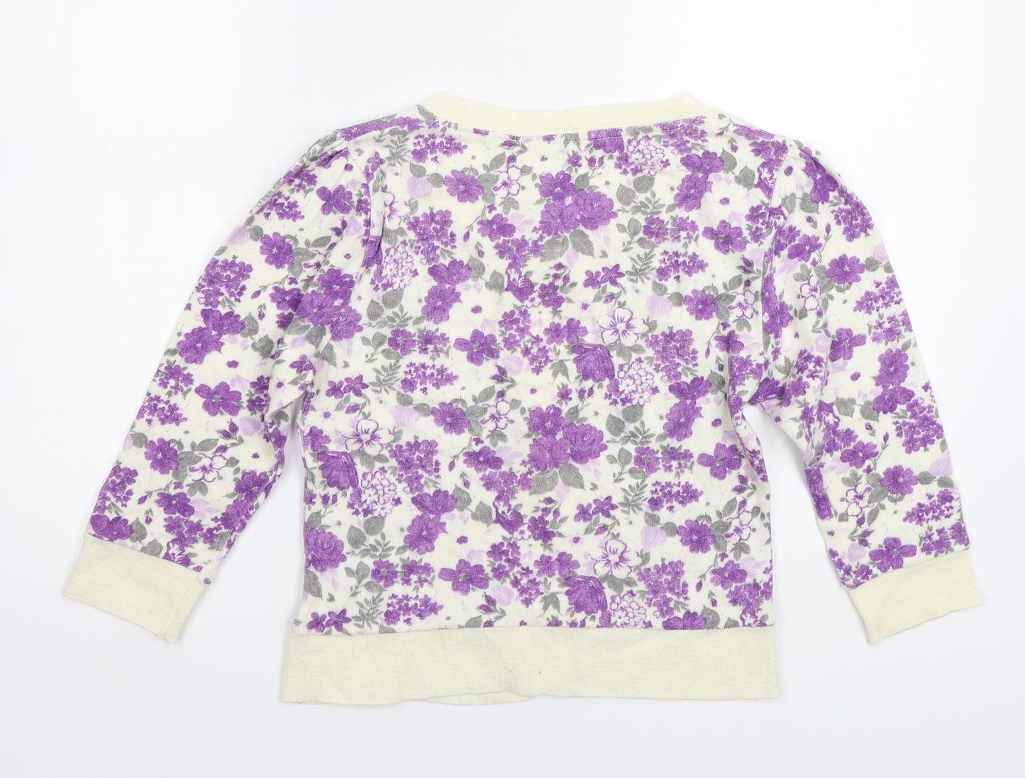 Primark Womens Beige Floral  Cardigan Jumper Size 14