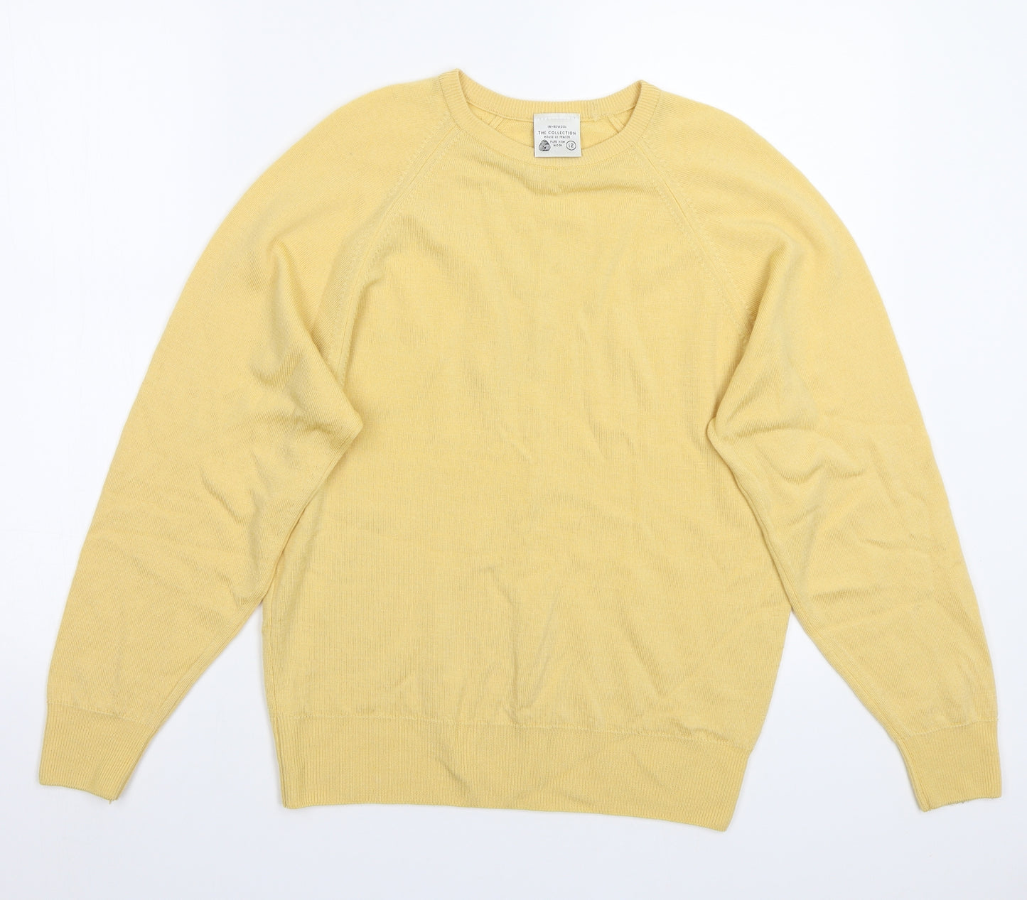 House of Fraser Womens Yellow   Pullover Jumper Size 12