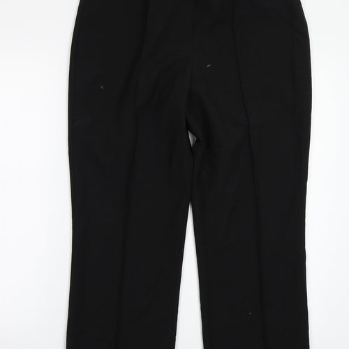 Preworn Womens Black   Trousers  Size 12 L27 in