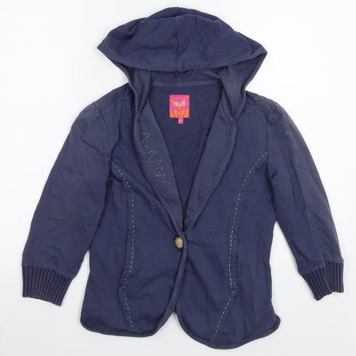 Due Womens Blue   Jacket Coat Size 10