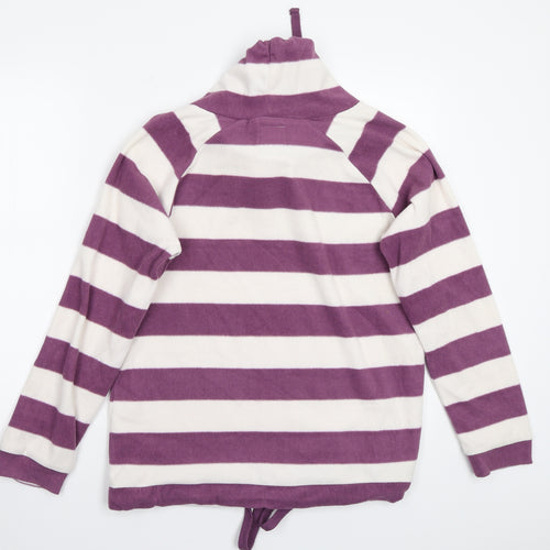 Store Twenty One Womens White Striped  Pullover Jumper Size 10
