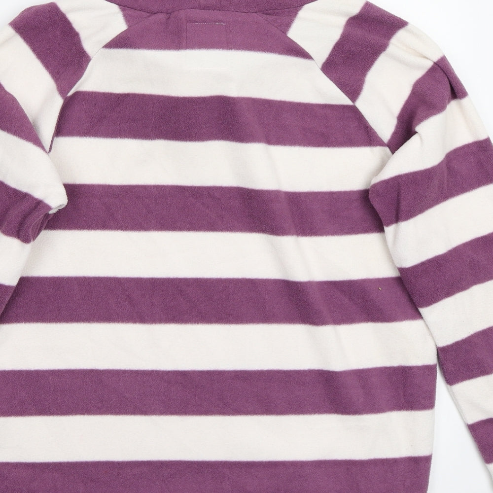 Store Twenty One Womens White Striped  Pullover Jumper Size 10
