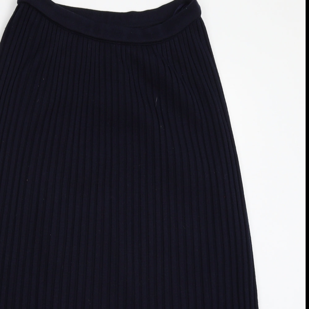 Preworn Womens Blue   A-Line Skirt Size 14