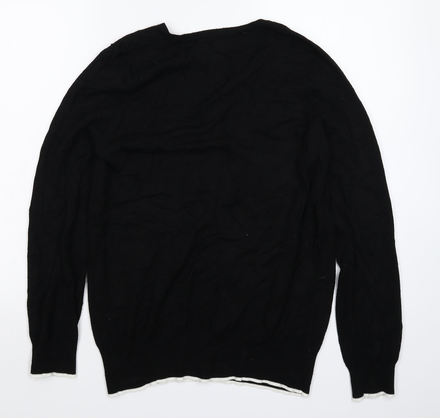 Nutmeg Womens Black  Knit Cardigan Jumper Size 12