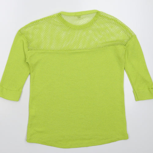 River Island Womens Green  Knit Pullover Jumper Size 10