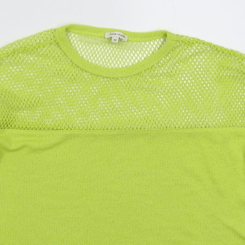 River Island Womens Green  Knit Pullover Jumper Size 10