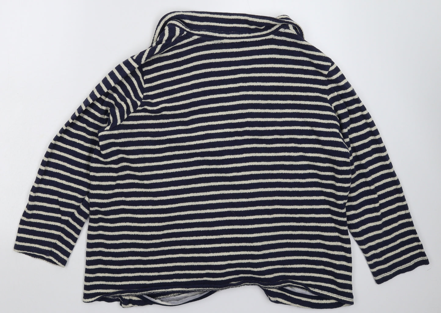 George Womens Blue Striped  Jacket Coatigan Size 24
