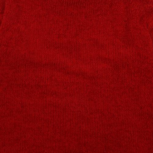 C&A Womens Red  Knit Pullover Jumper One Size