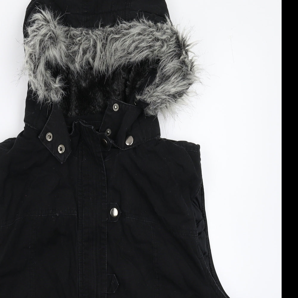 Preworn Womens Black   Gilet Jacket Size 24