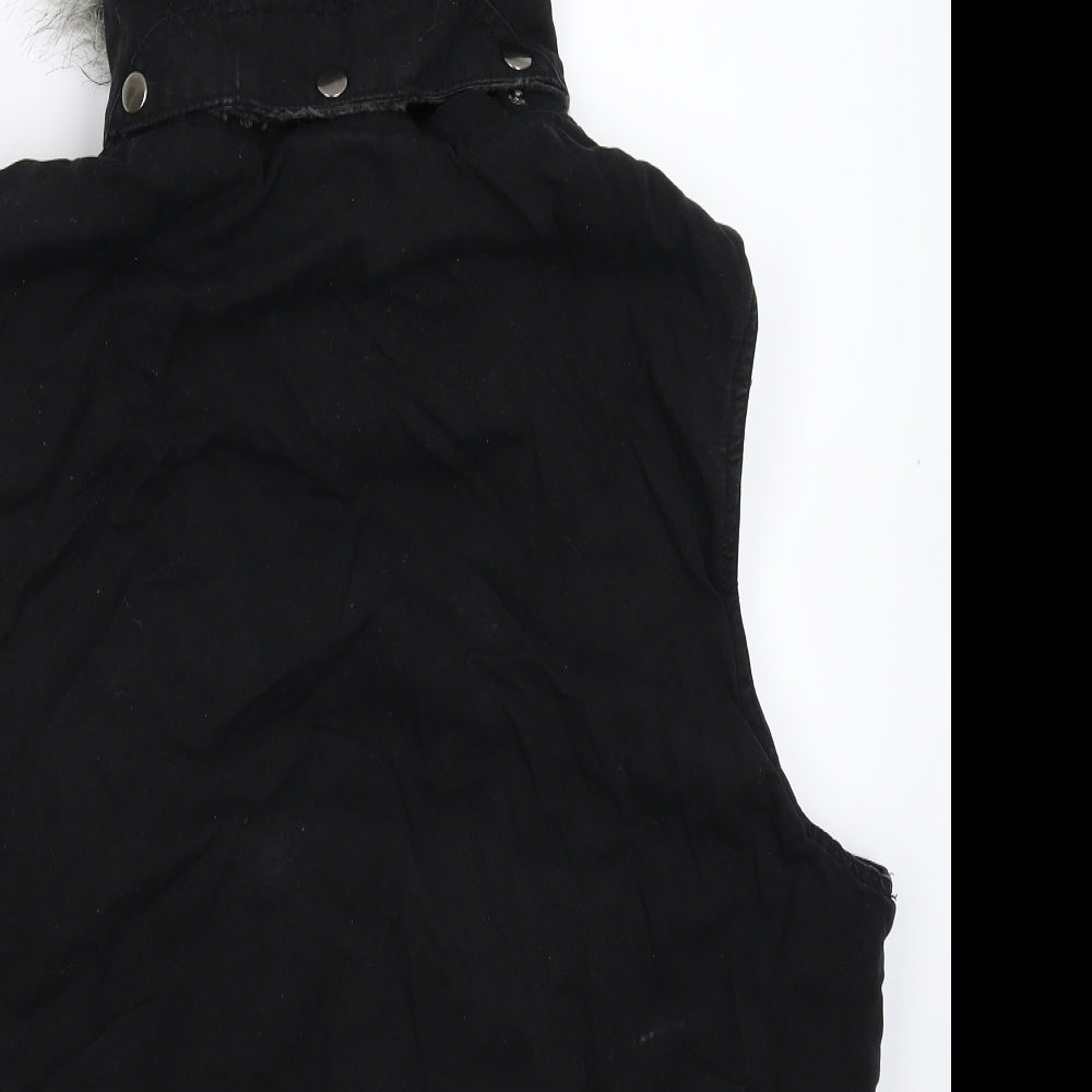 Preworn Womens Black   Gilet Jacket Size 24