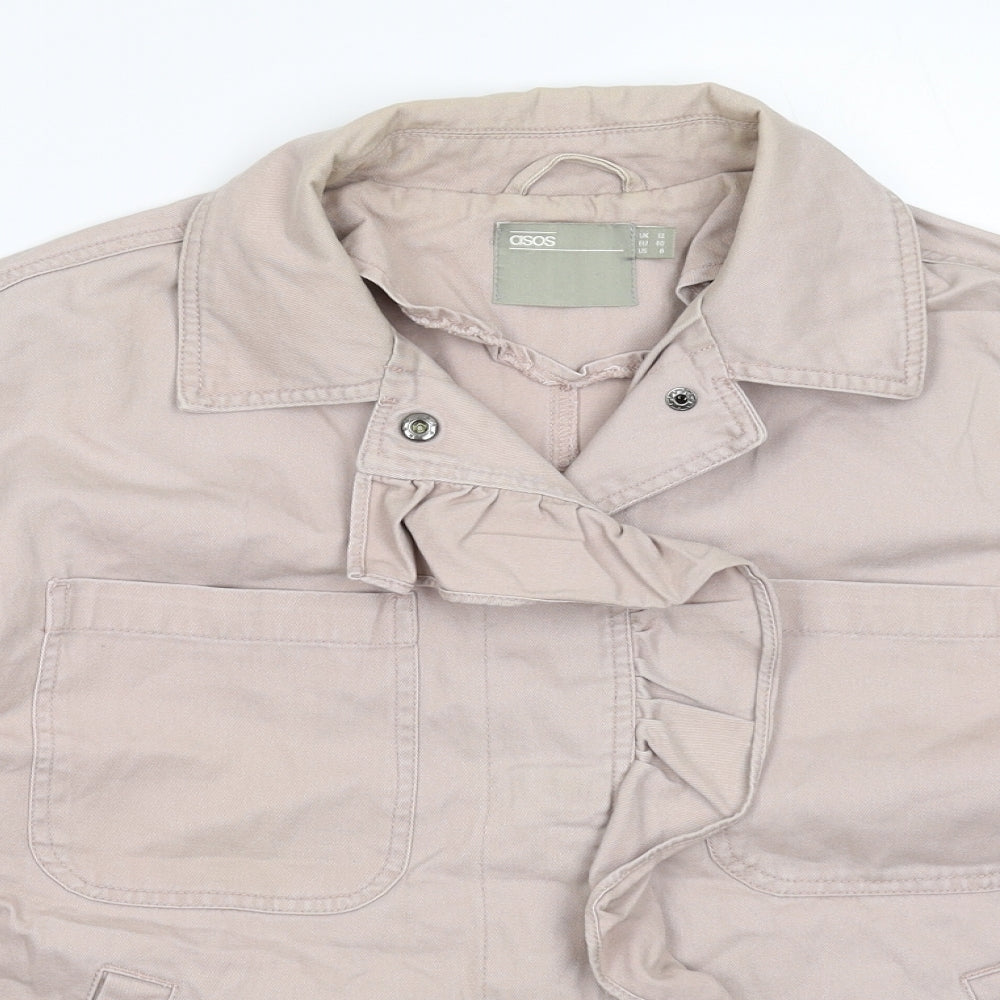 ASOS Womens Pink  Denim Jacket  Size 12