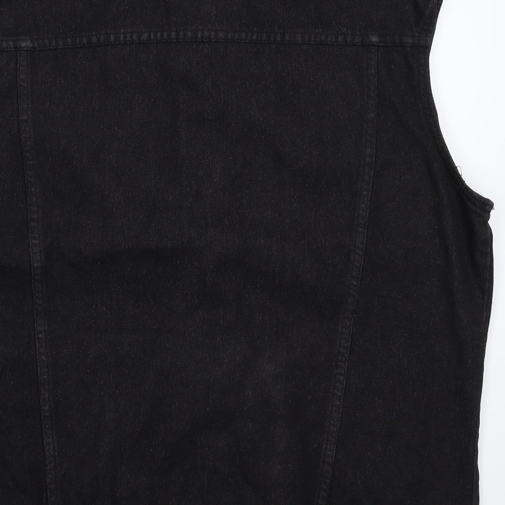 Denim & Co. Mens Black  Denim Gilet Jacket Size XL