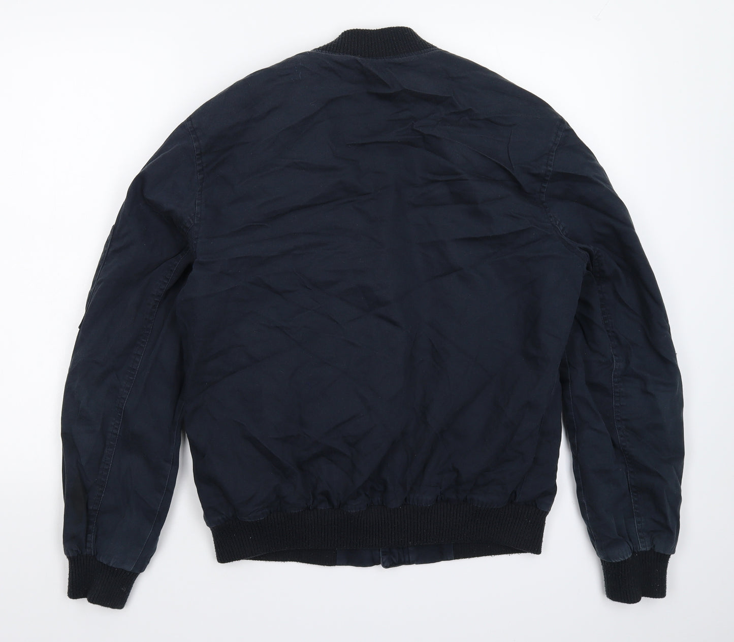 River Island Mens Blue   Bomber Jacket Jacket Size M